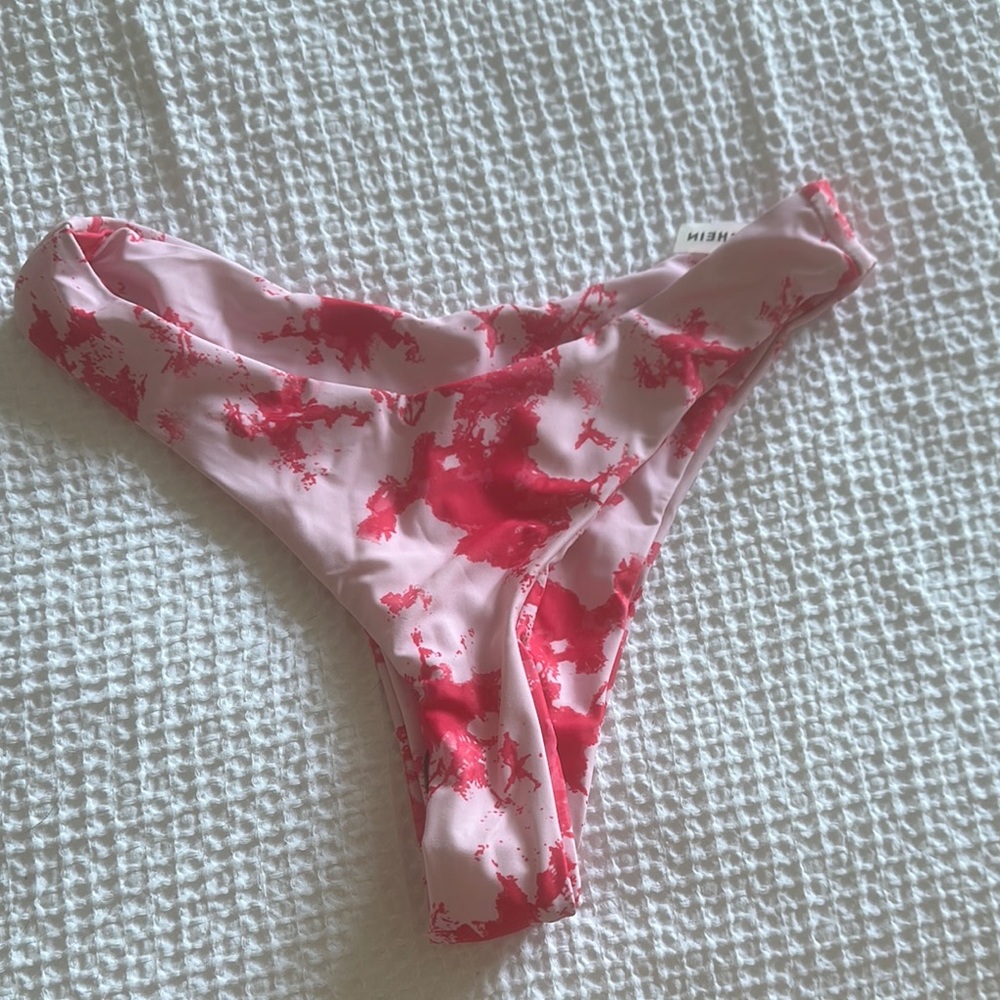 SHEIN Pinkl and Hot pink bikini bottoms